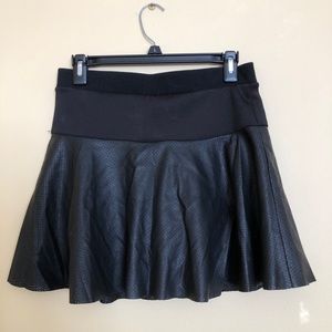Rebecca minkoff faux leather skater skirt